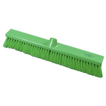 Premier Stiff Flat Sweeping Broom Head - 500mm - Green