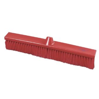 Premier Stiff Flat Sweeping Broom Head - 500mm - Red
