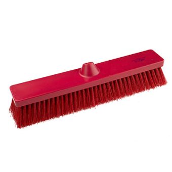 Hygiene Medium Platform Sweeping Broom Head - 457mm - Red