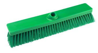 Hygiene Stiff Platform Sweeping Broom Head - 457mm - Green