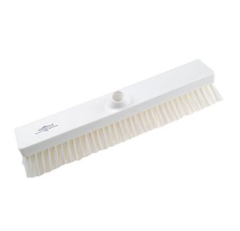 Hygiene Stiff Platform Sweeping Broom Head - 457mm - White