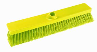 Hygiene Stiff Platform Sweeping Broom Head - 457mm - Yellow