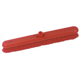 Hygiene Soft Platform Sweeping Broom Head - 610mm - Red